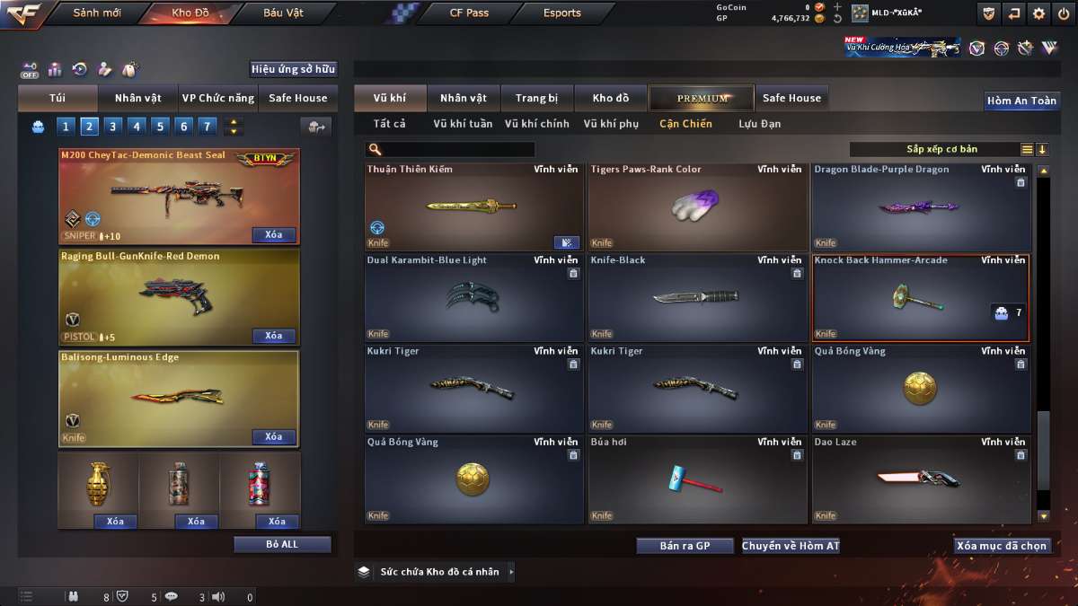 shop acc cf uy tin gia re